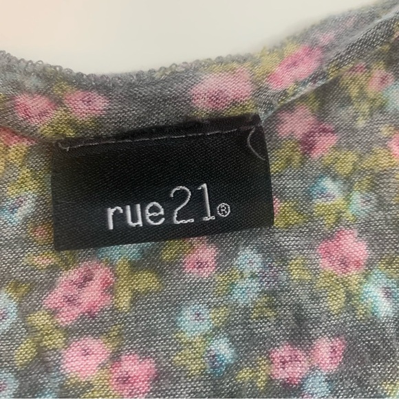 Rue21 Floral Tank Top - Blue and Pink - Picture 3 of 6